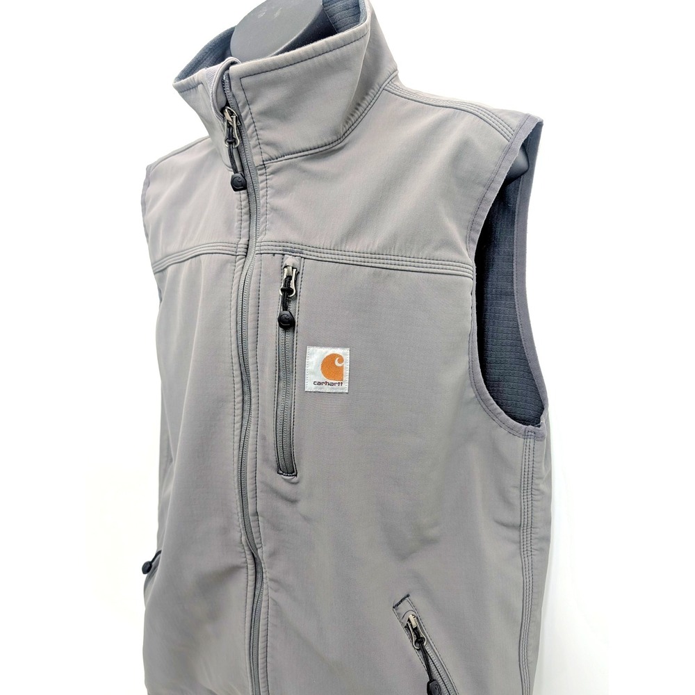 Carhartt Denwood Soft Shell Charcoal Vest - 102219 - Men's size M Regular - Picture 3 of 16